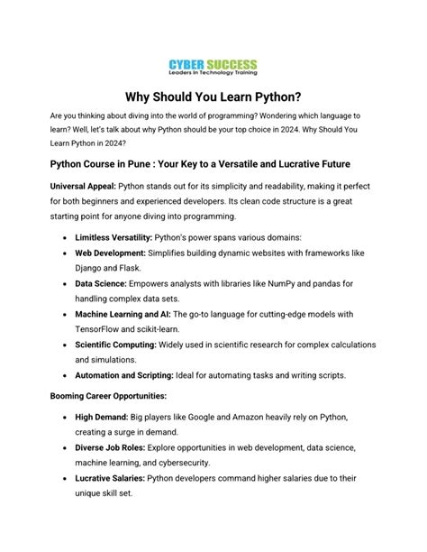 seo481|Why Should You Learn Python. .